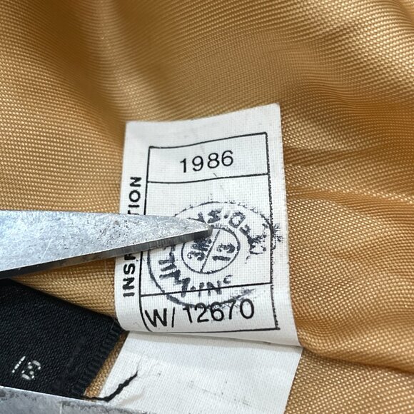 Vtg 1986 Wilson's Adventure Bound Bomber Leather Jacket Mens L Thinsulate 3M‎ - Picture 11 of 11